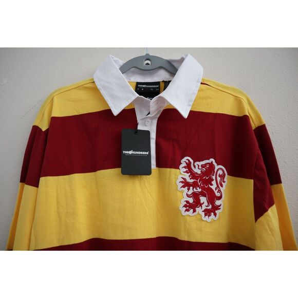 The Hundreds x Harry Potter Men's Sz L Striped Hogwarts House Rugby L/S Shirt - Picture 4 of 7